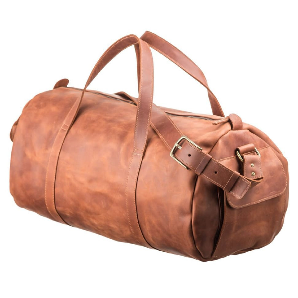 Travel Bag Grande Pelle 11047 Vintage Leather Brown