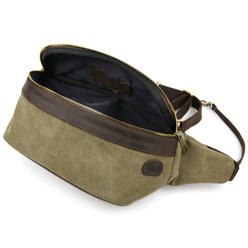 Сумка бананка для фотоапарата шкіра та канвас TARWA RCh-1313-4lx