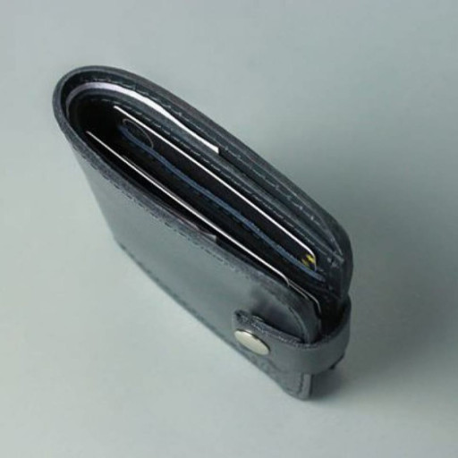 Шкіряне портмоне Mini 2.0 синій