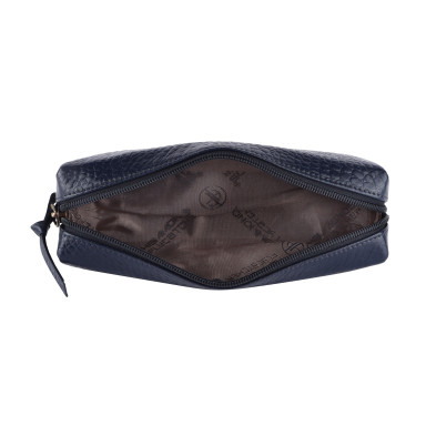 Hammonds Flycatcher UC501 Croco Blue Leather Cosmetic Case