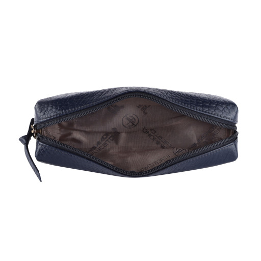 Косметичка чохол шкіряна Hammonds Flycatcher UC501 Croco Blue (Синий)