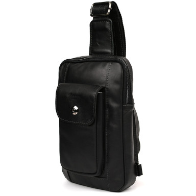 Mens black nappa leather sling GA-0804-3md TARWA