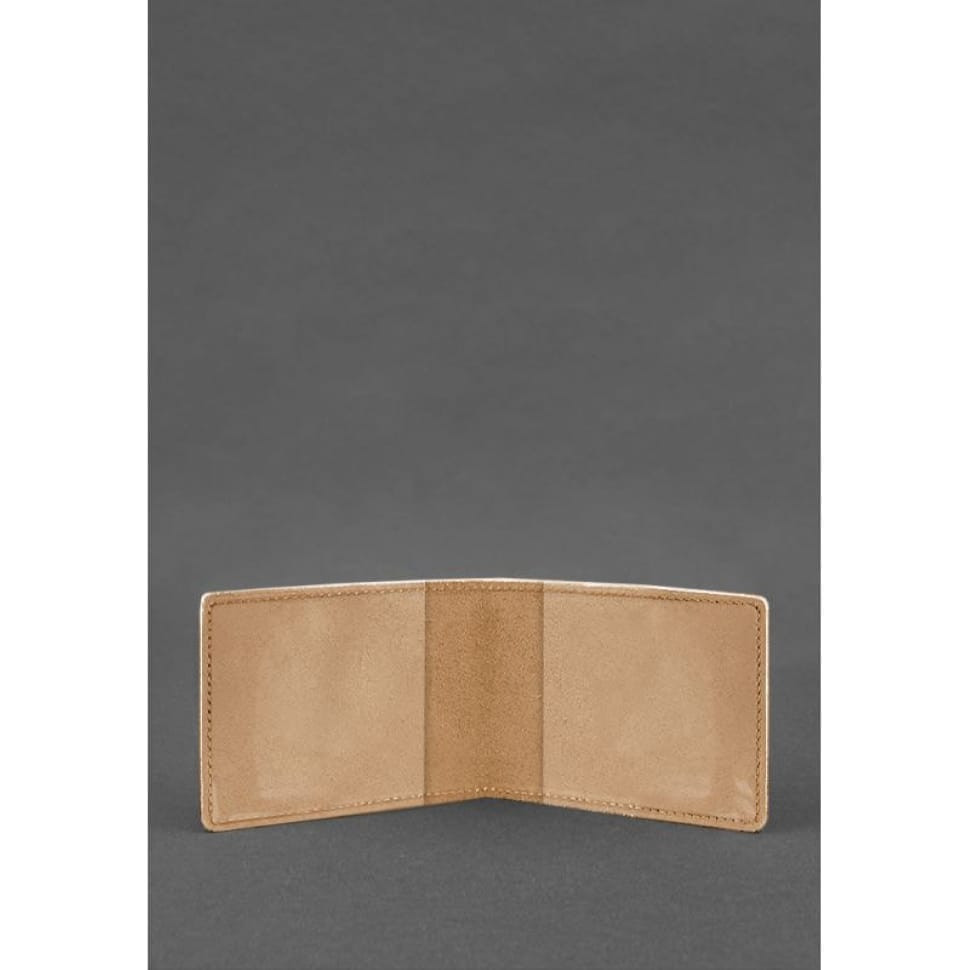 Шкіряна обкладинка для посвідчення учасника бойових дій світло-коричнева