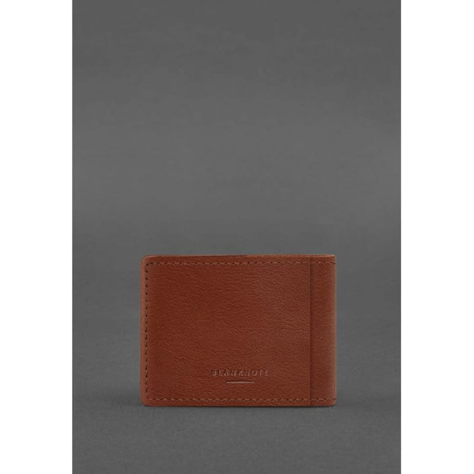 Шкіряна обкладинка для посвідчення учасника бойових дій світло-коричнева