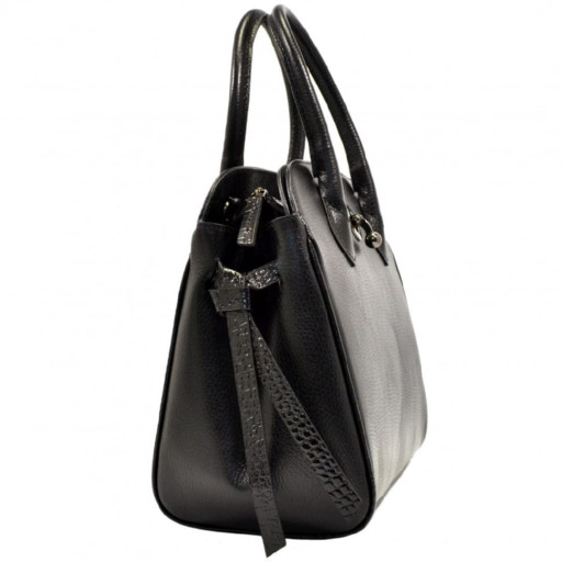 Сумка женская кожаная Desisan 6023-01 черный флотар