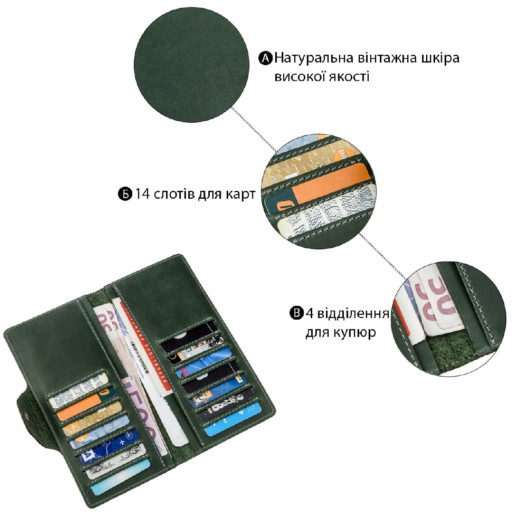 Компактний жіночий гаманець ST Leather 19257 Бордовий