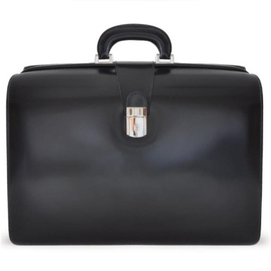 Pratesi RNE525/G - Leonardo Briefcase in cow leather Radica Black