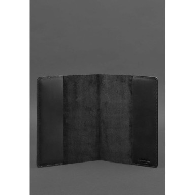 Leather cover for notebook 6.0 (soft-book) black Crazy Horse