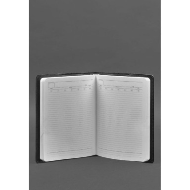 Leather cover for notebook 6.0 (soft-book) black Crazy Horse