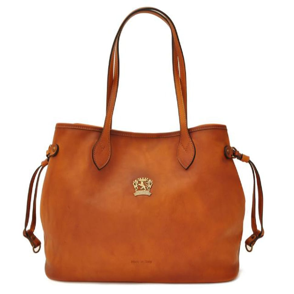 Pratesi BCO471 - Vetulonia Shoulder Bag in cow leather Bruce Cognac
