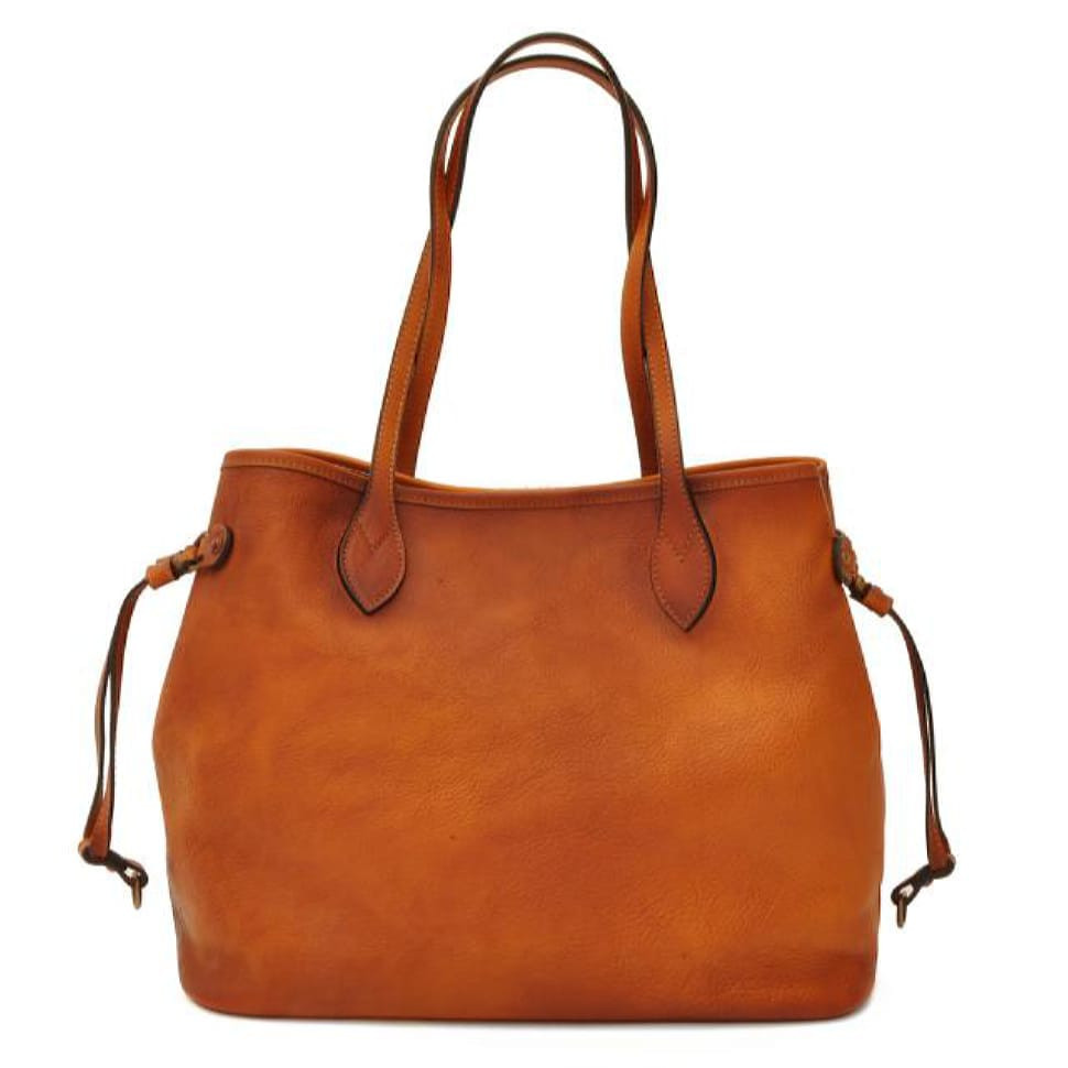 Pratesi BCO471 - Vetulonia Shoulder Bag in cow leather Bruce Cognac
