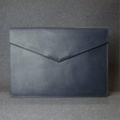 Leather case for MacBook 12' Crazy Horse leather, blue