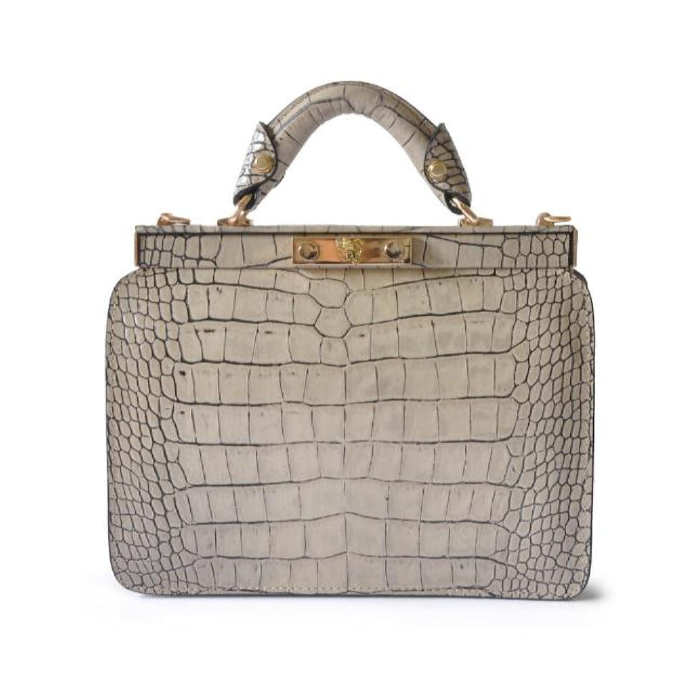 Pratesi KPA153 - Vittoria Colonna King Woman Bag in real leather King White