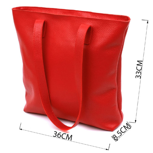 Шкіряна сумка жіноча Shvigel 16355 Червоний