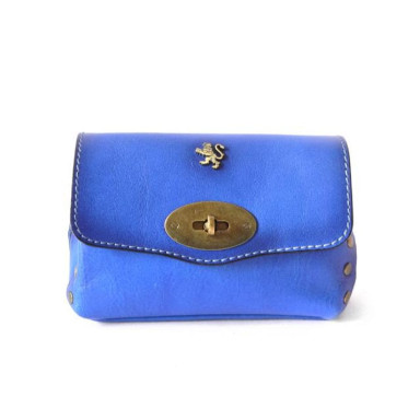 Pratesi BBE160 - S.Bernardo Clutche in cow leather Bruce Electric Blue