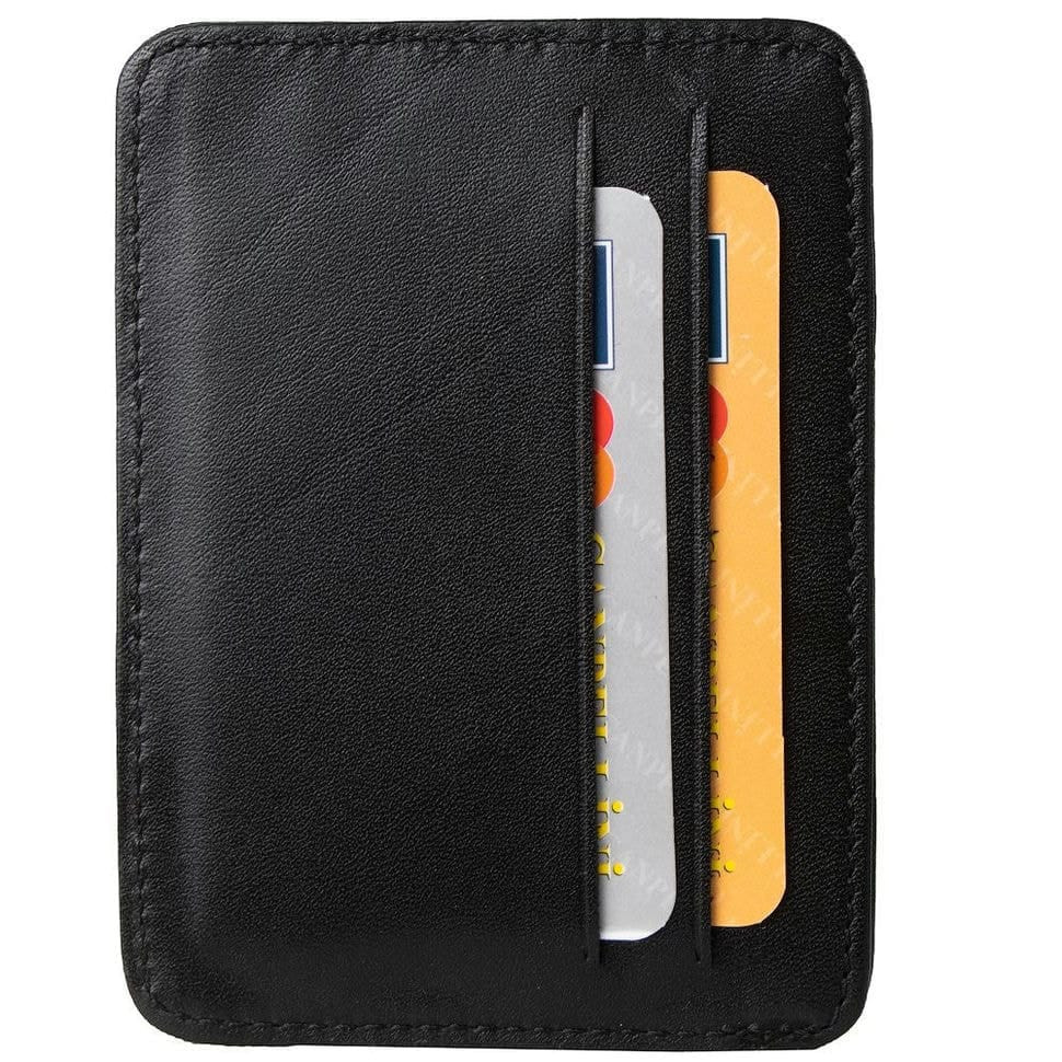 Кредитниця шкіряна CANPEL 091-1 чорний гладкий