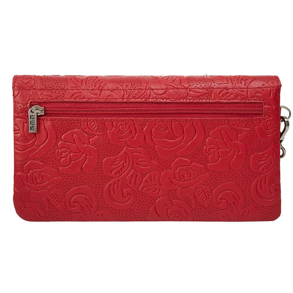 Гаманець жіночий Desisan 752-424 червоні квіти