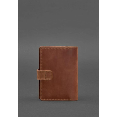 Leather passport cover 3.0 light brown Crazy Horse