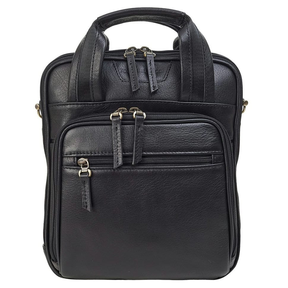 Барсетка м'яка шкіряна Tony Bellucci 5049-101 чорний гладкий