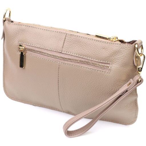 Жіноча сумка-клатч з двома ременями з натуральної шкіри Vintage 22643