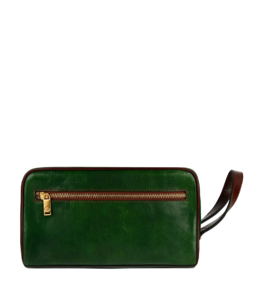 Жіноча шкіряна косметичка Dopp Kit - All the Kings Men - Зелений колір - Time Resistance 5232101W