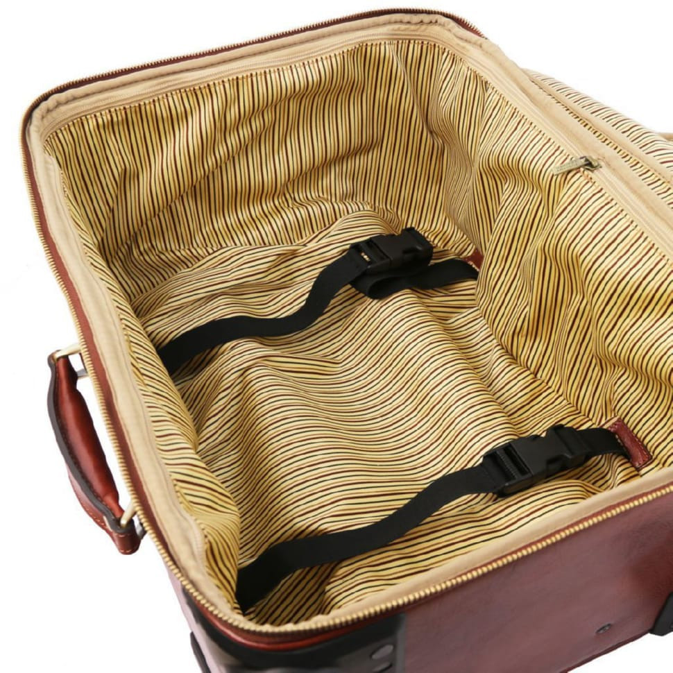 Дорожный кожаный чемодан на 4х колесах TL Voyager TL141911 Tuscany