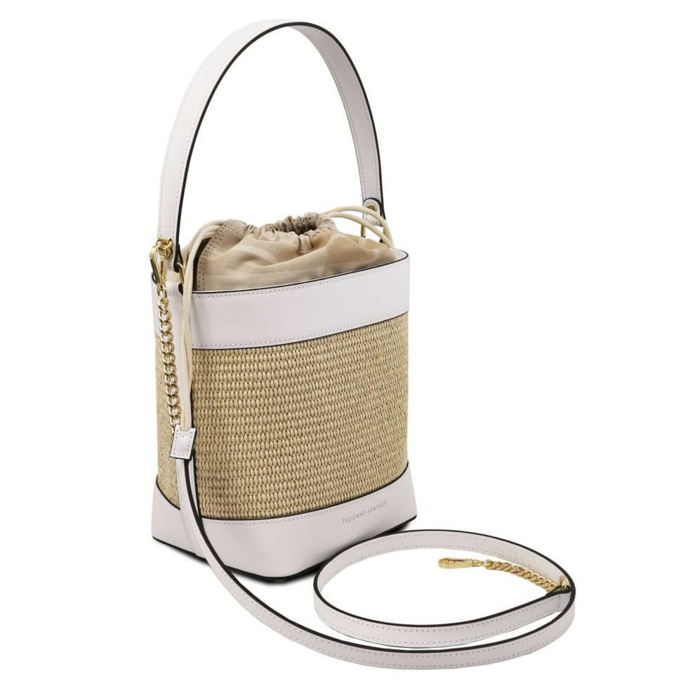 Сумка-відро з ефектом соломи Луїзи Tuscany TL142091