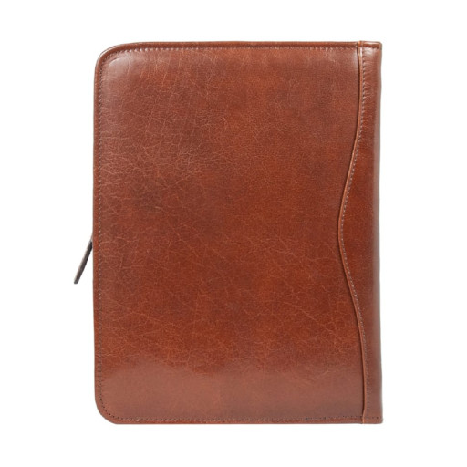Папка Ashwood A4 ZIP CHESTNUT