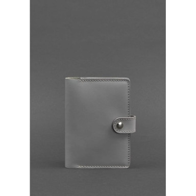 Leather cover for passport 3.0 gray