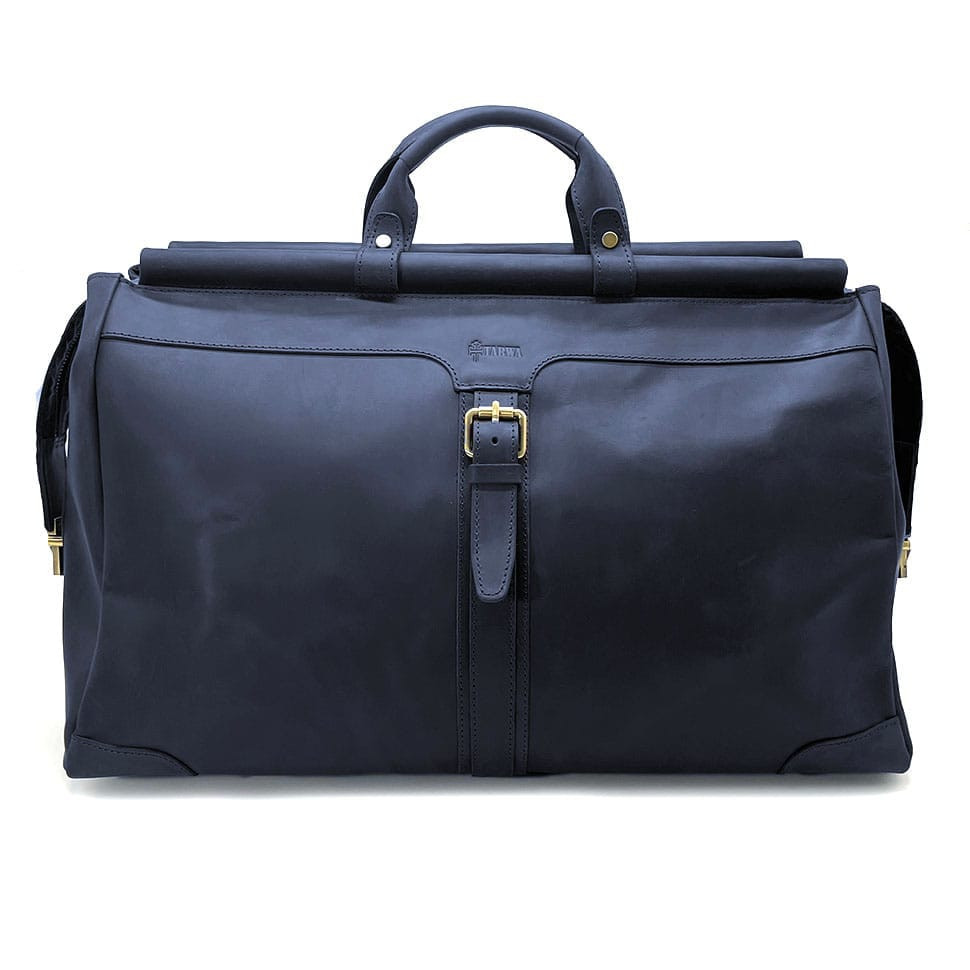 Саквояж великий з натуральної кінської шкіри RK-1403-4lx TARWA синій