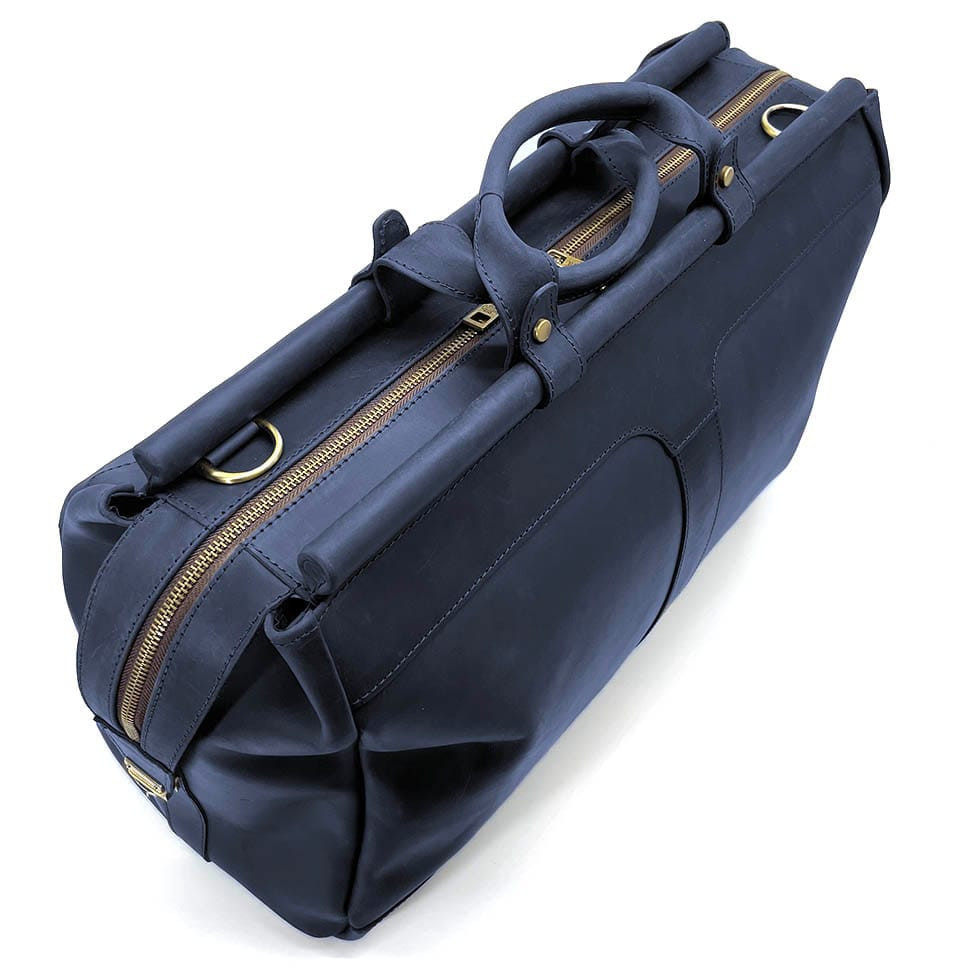 Саквояж великий з натуральної кінської шкіри RK-1403-4lx TARWA синій