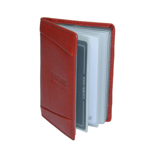 Візитниця шкіряна Giugiaro 1007 rosso червоний