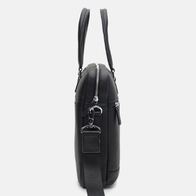 Men's leather bag Borsa Leather K16613-1-black