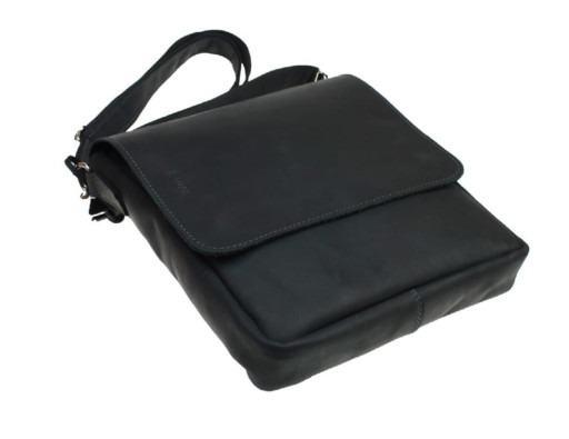 Сумка чоловіча шкіряна на плече SULLIVAN 354146(46) чорна