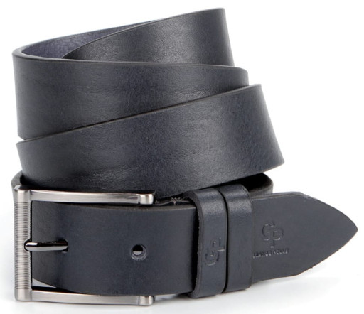 Шкіряний ремінь брюк GRANDE PELLE 00866 Синій