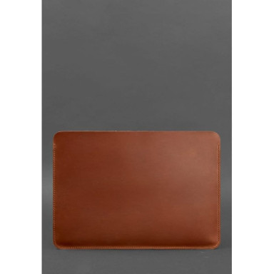 Leather case for MacBook 14 inch Light brown Crazy Horse