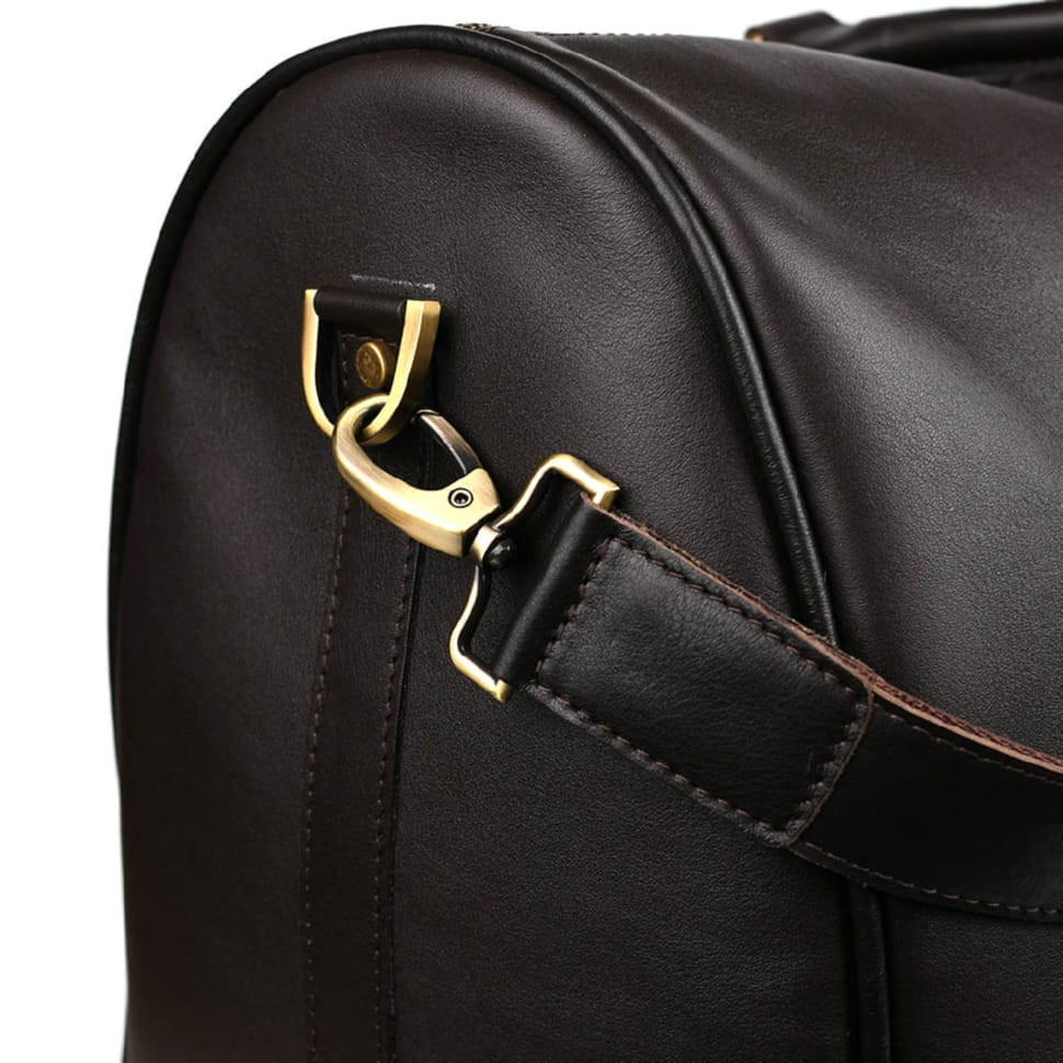 Large leather travel bag 61cm TARWA GC-9551-4lx brown Nappa