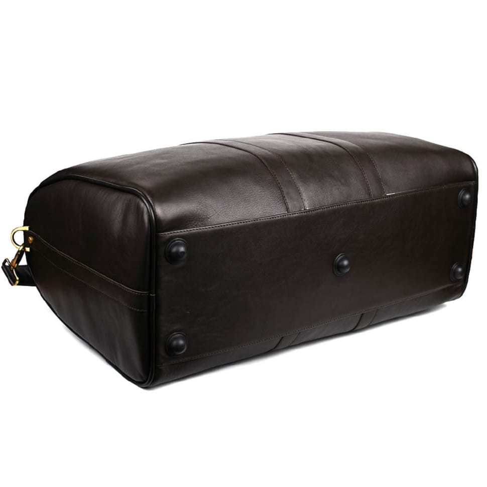 Large leather travel bag 61cm TARWA GC-9551-4lx brown Nappa
