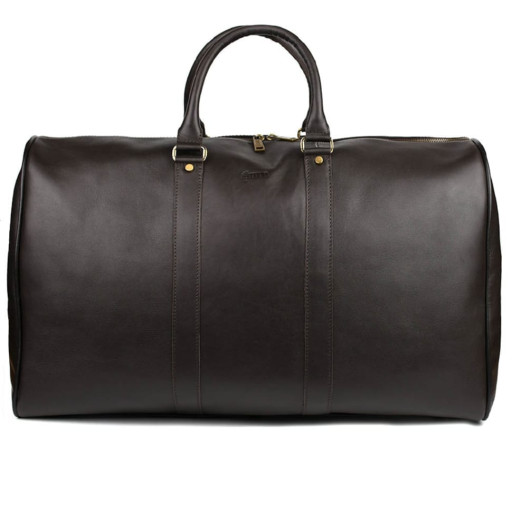 Велика шкіряна дорожня сумка 61см TARWA GC-9551-4lx коричнева Наппа