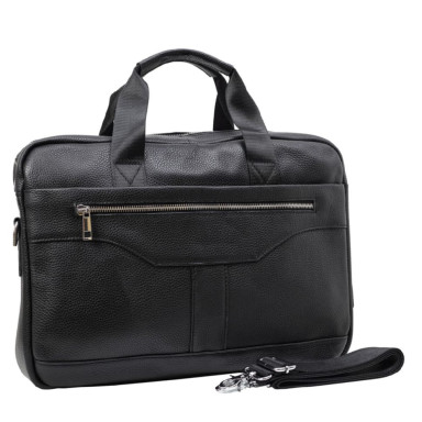 М'який портфель шкіряний BUFFALO BAGS M8824A чорний