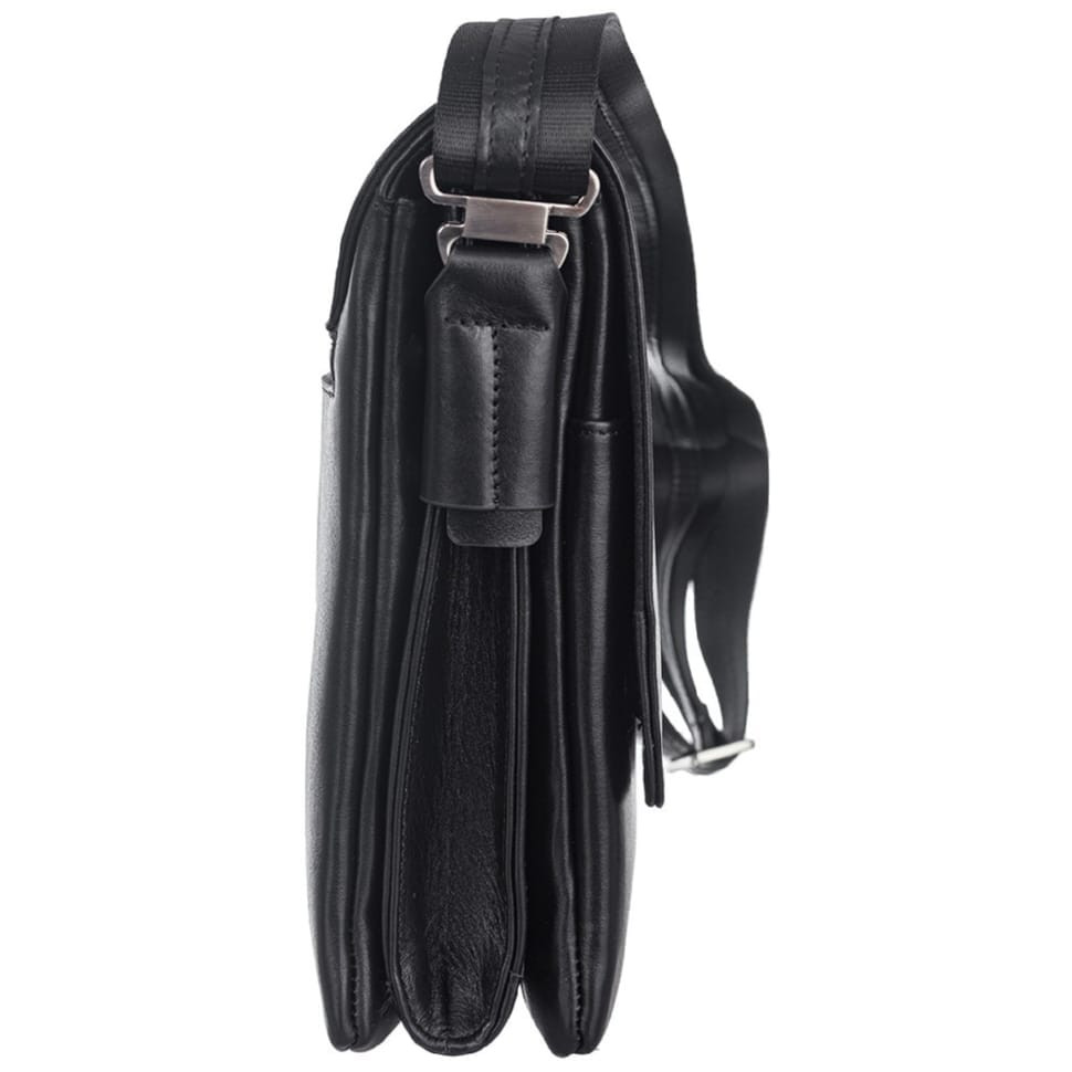 Барсетка м'яка шкіряна DESISAN 1359-1 чорний гладкий