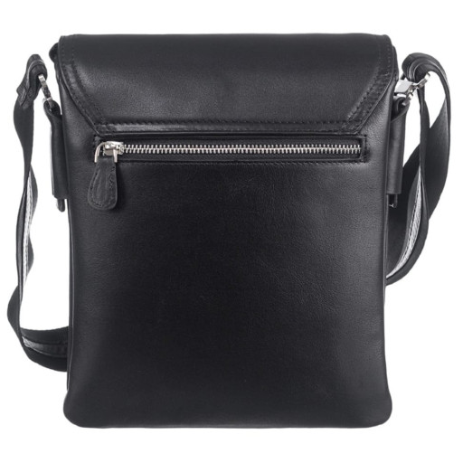 Барсетка м'яка шкіряна DESISAN 1359-1 чорний гладкий