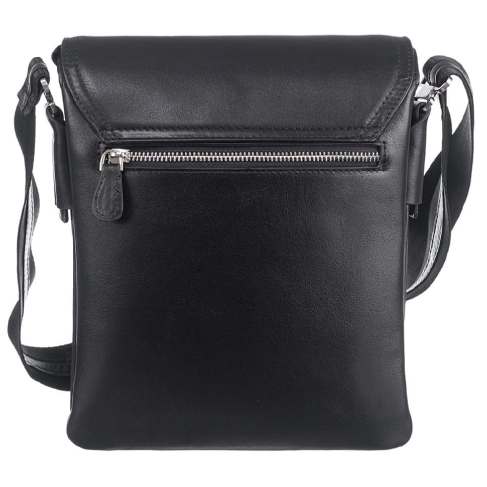 Барсетка м'яка шкіряна DESISAN 1359-1 чорний гладкий