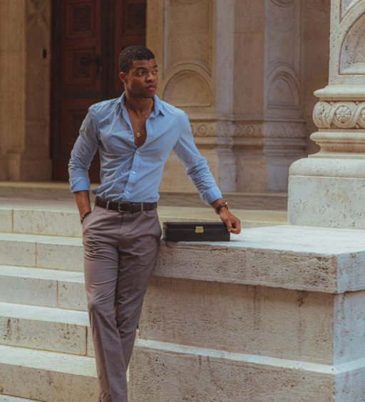 Шкіряна скринька для годинника, органайзер для годинника - Herzog - Синій колір - Time Resistance 5235601