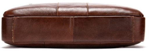 Ділова чоловіча сумка із зернистої шкіри Vintage 14836 Коричнева