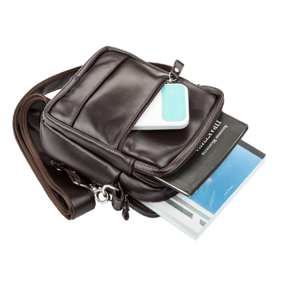 Men's bag SHVIGEL 11125 leather Brown