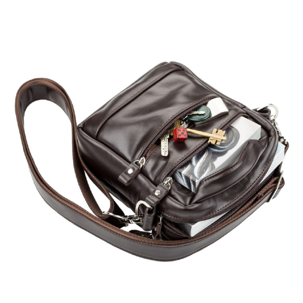 Men's bag SHVIGEL 11125 leather Brown