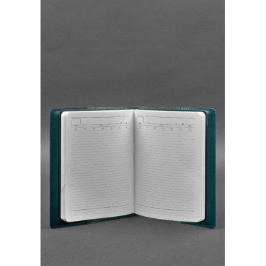 Leather cover for notebook 6.0 (soft-book) green