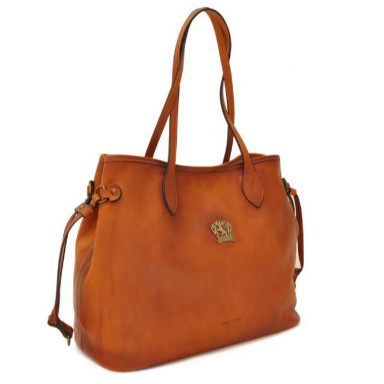 Pratesi BCF471 - Vetulonia Shoulder Bag in cow leather Bruce Coffee