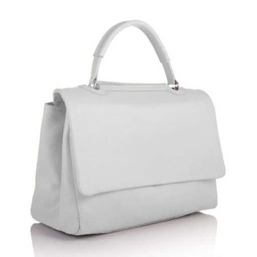 Кожаная белая женская сумка Virginia Conti Italy - Art2661white